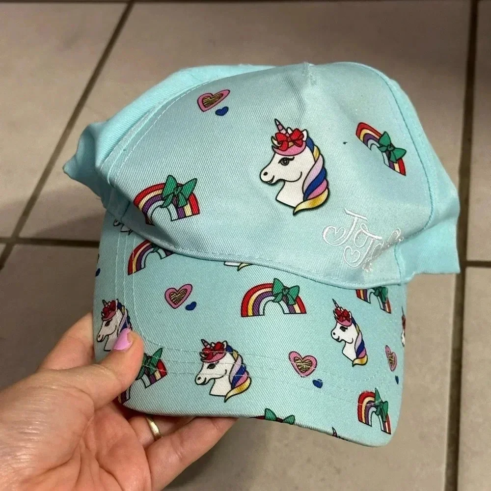 Jojo Siwa Kids Blue‎ Unicorn Girls Cap Hat One Size.